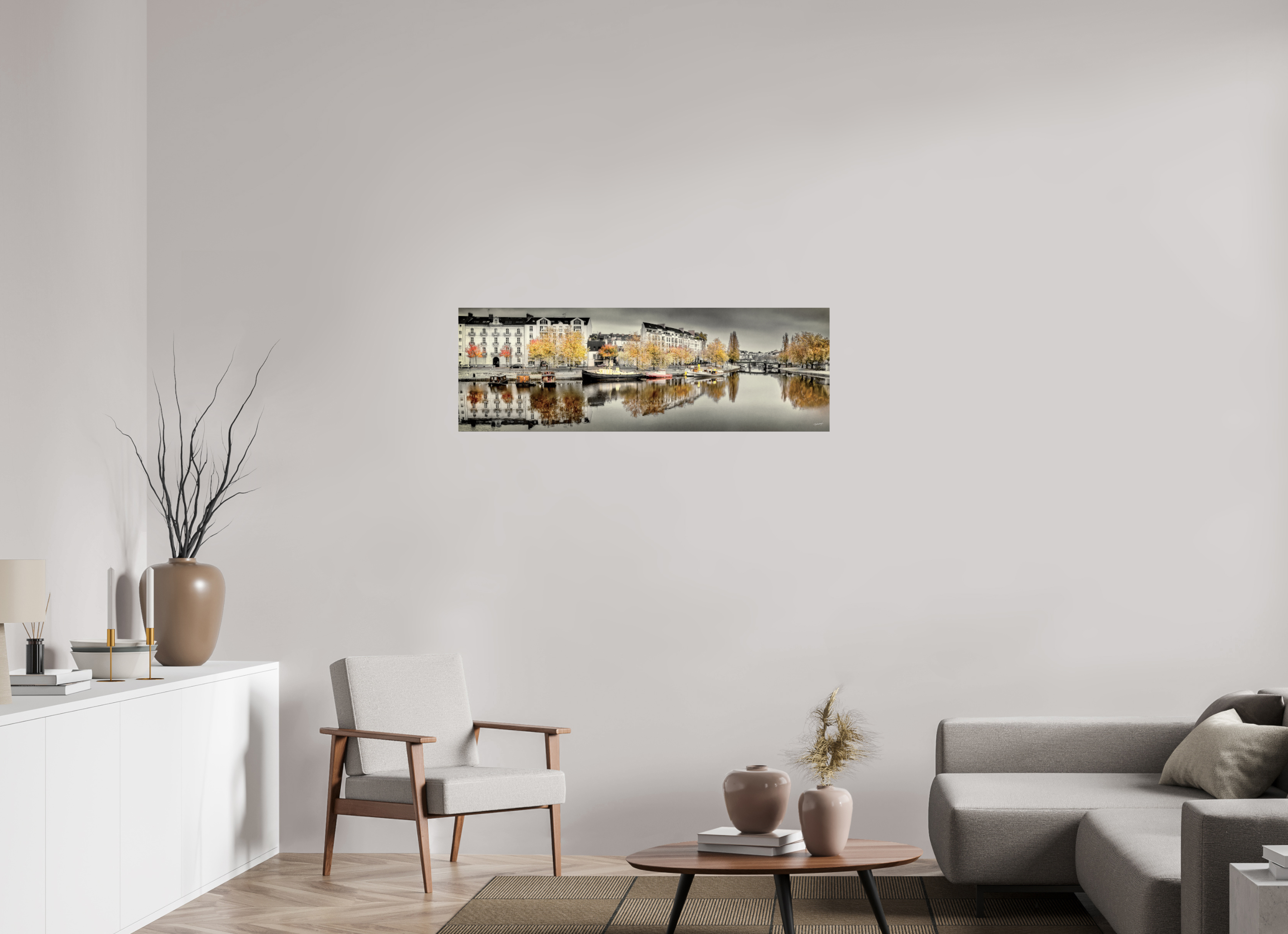 120 x 40 cm, TIRAGE PHOTO CONTRECOLLÉ SUR SUPPORT ALUMINIUM BASSIN CEINERAY - Nantes