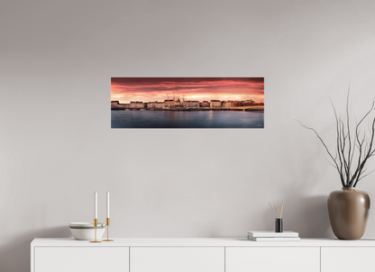 90 x 30 cm, TIRAGE PHOTO SOUS PLEXI MAT QUAI DE LA FOSS - Nantes