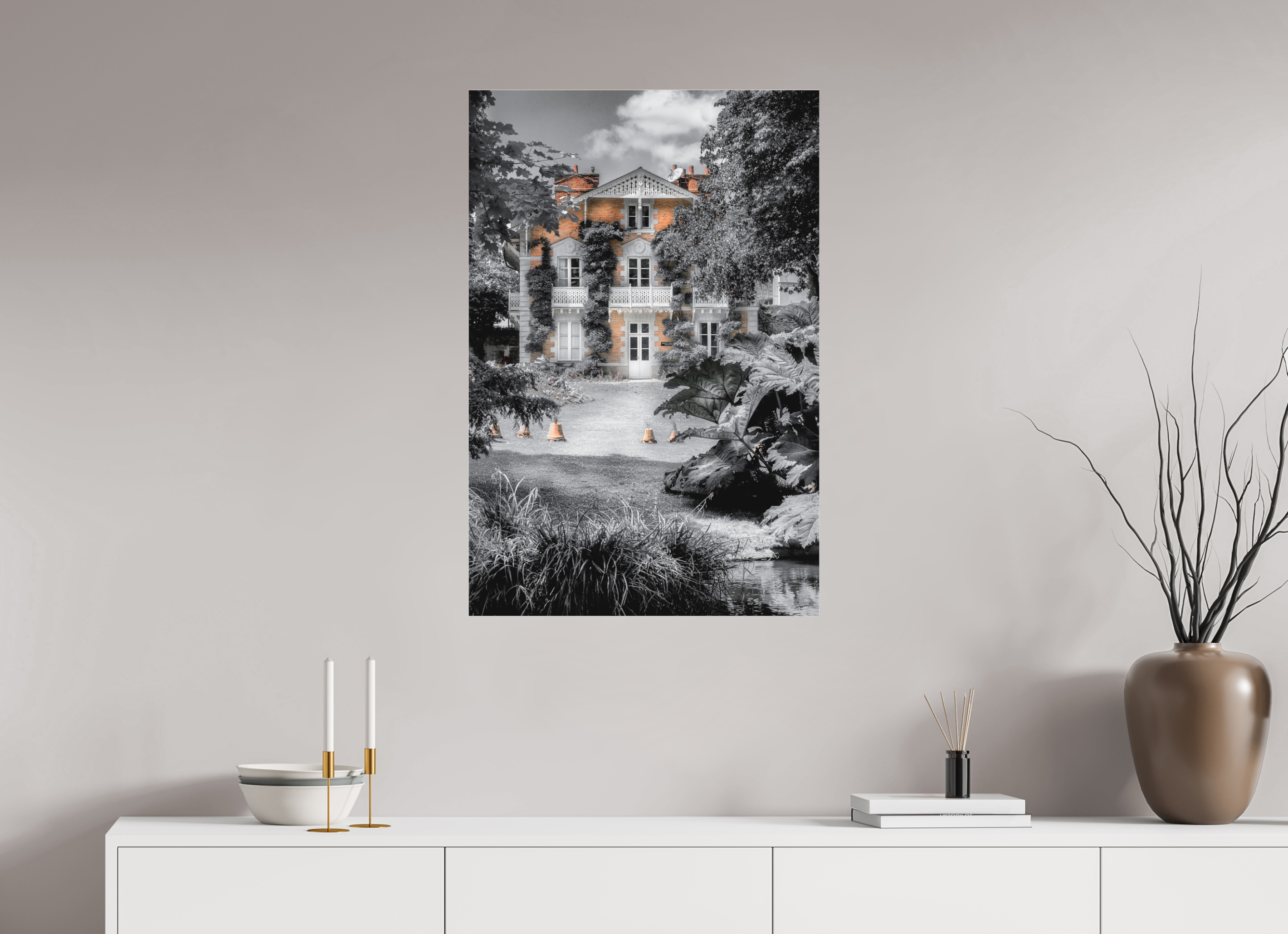 60 x 90 cm, TIRAGE PHOTO SOUS PLEXI MAT JARDIN DES PLANTES - Nantes