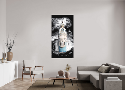90 x 180 cm, TIRAGE PHOTO SOUS PLEXI MAT TOUR LU - Nantes