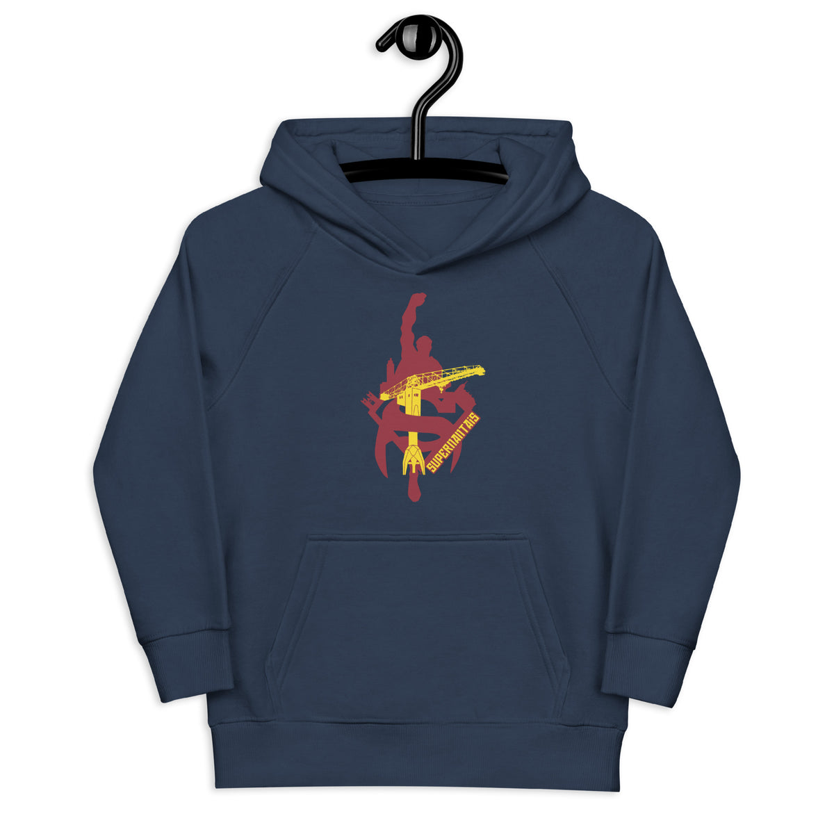 Sweat à capuche enfant Supernantais, La Grue Jaune