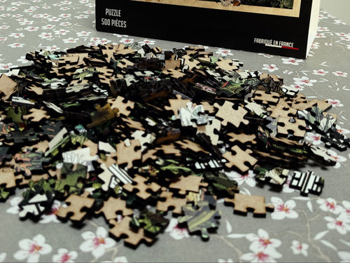 Puzzle 500 pièces fabriqué en France, La Grue Jaune