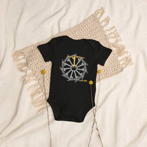Body bébé en coton bio Le Capitaine, La Grue Jaune