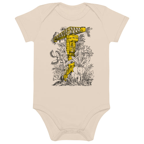 Body bébé en coton bio Jungle, La Grue Jaune
