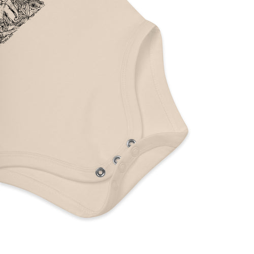 Body bébé en coton bio Jungle, La Grue Jaune