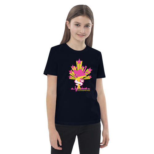 T-shirt enfant en coton bio Supernantaise, La Grue Jaune