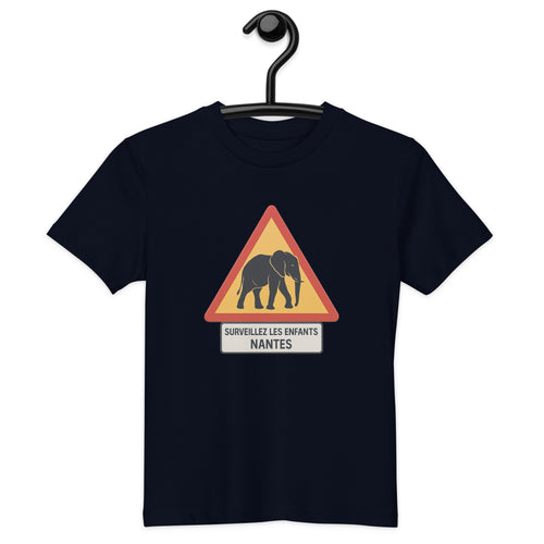 T-shirt enfant en coton bio Surveillez les enfants, La Grue Jaune