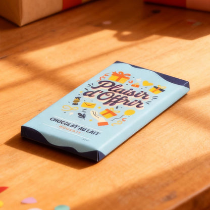 Tablette Plaisir d'offrir chocolat lait nougat