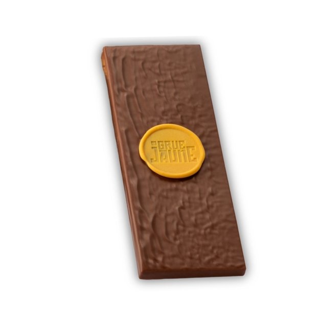 La tablette de chocolat La Grue Jaune X Vincent Guerlais