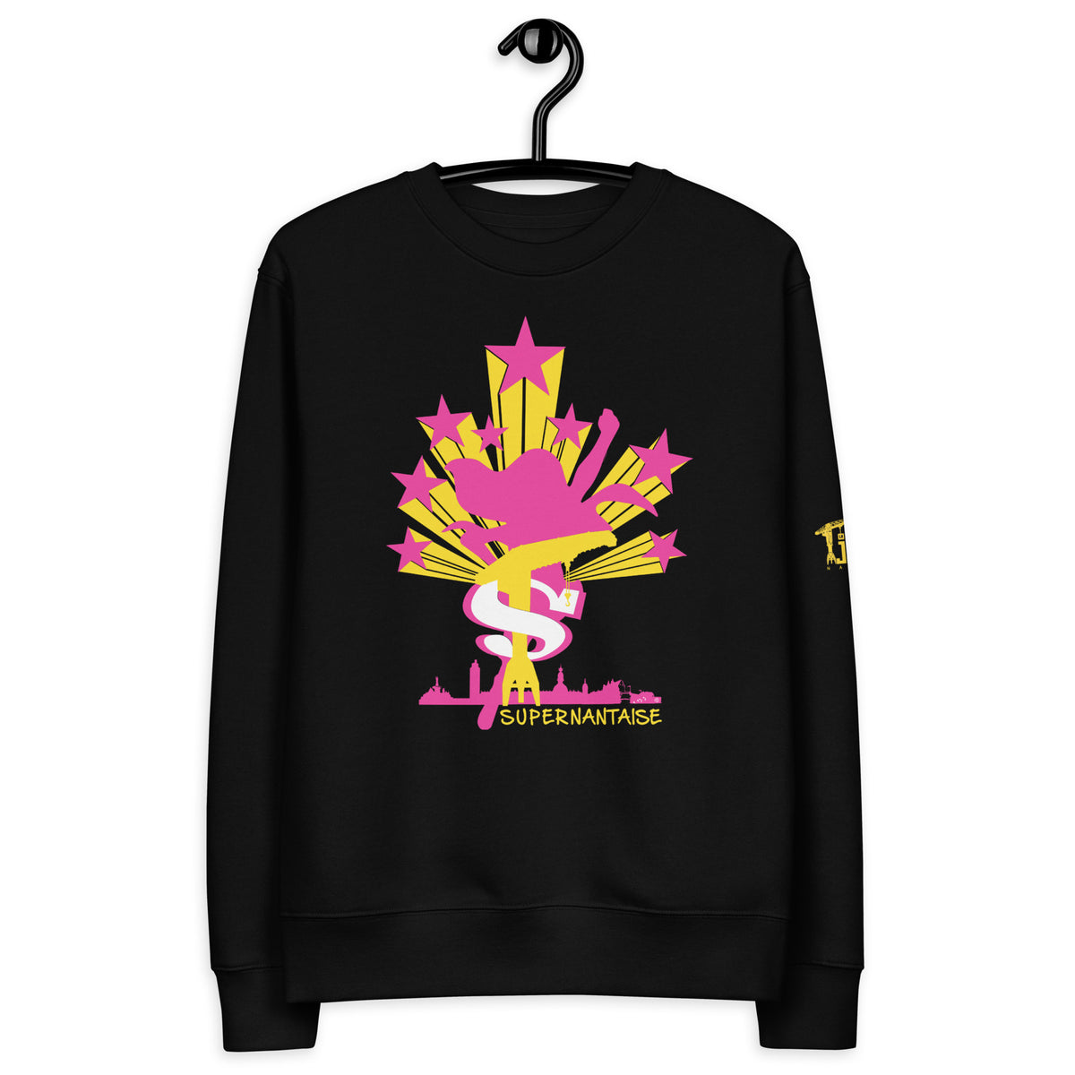 Sweatshirt éco-responsable Supernantaise, La Grue Jaune