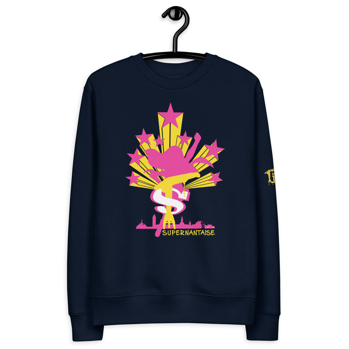 Sweatshirt éco-responsable Supernantaise, La Grue Jaune