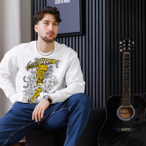 Sweatshirt éco-responsable Jungle, La Grue Jaune