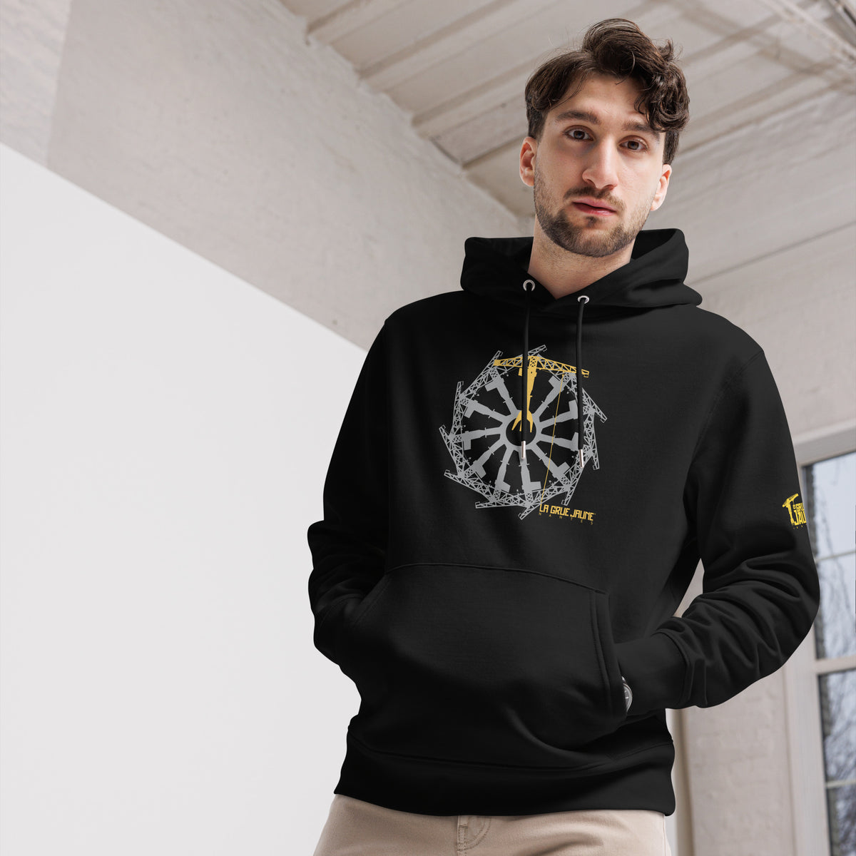 Hoodie écologique Le Capitaine, La Grue Jaune