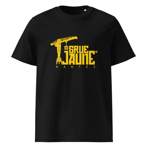T-shirt L'Original noir en coton bio, La Grue Jaune