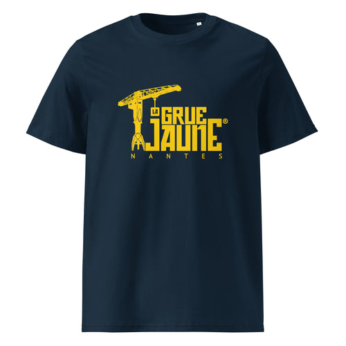 T-shirt L'Original bleu marine en coton bio, La Grue Jaune