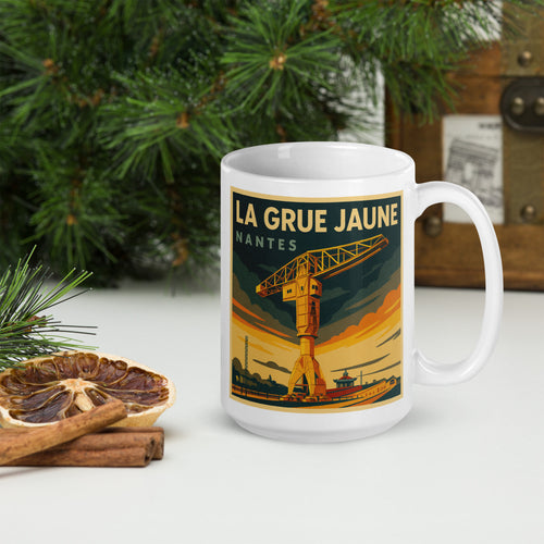 Mug La Grue Jaune rétro, Nantes