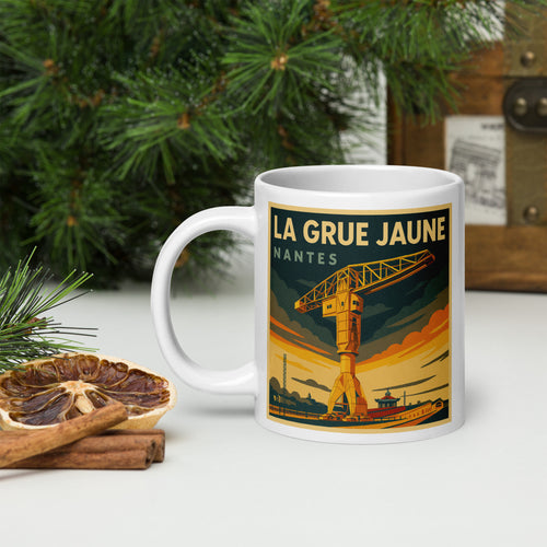 Mug La Grue Jaune rétro, Nantes