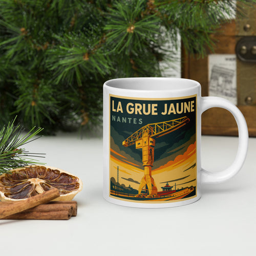 Mug La Grue Jaune rétro, Nantes