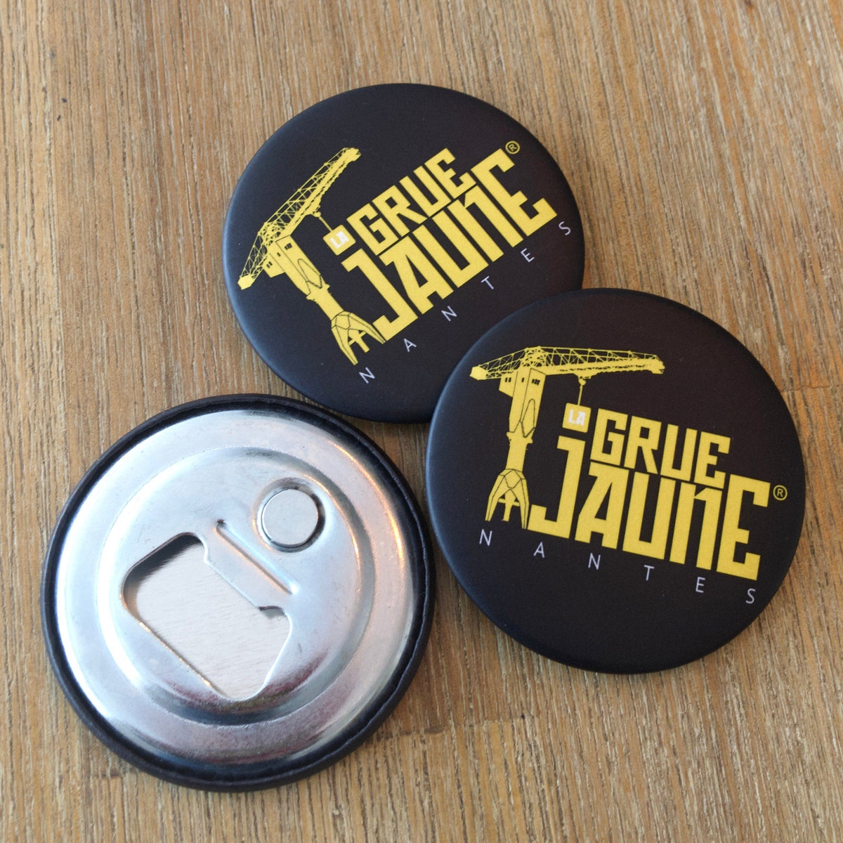 Magnet décapsuleur - La Grue Jaune