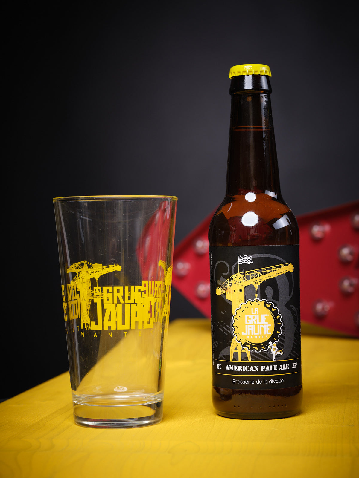 Bière blonde La Grue Jaune – 33 cl