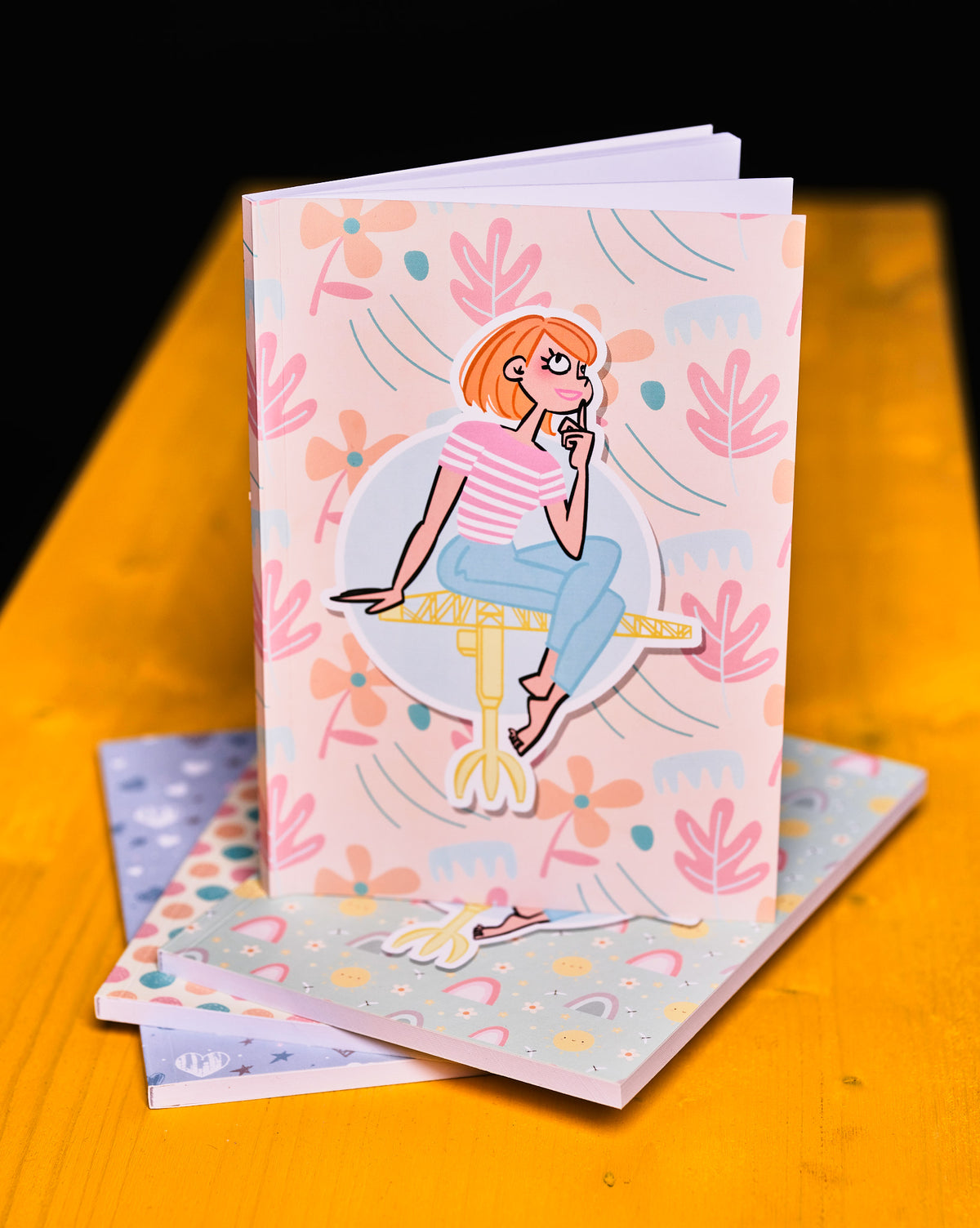 Carnet de notes La Grue Jaune illustré par Bénédicte Voile