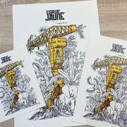 Illustration de La Grue Jaune par Geoffrey Berniolle - La Grue Jaune