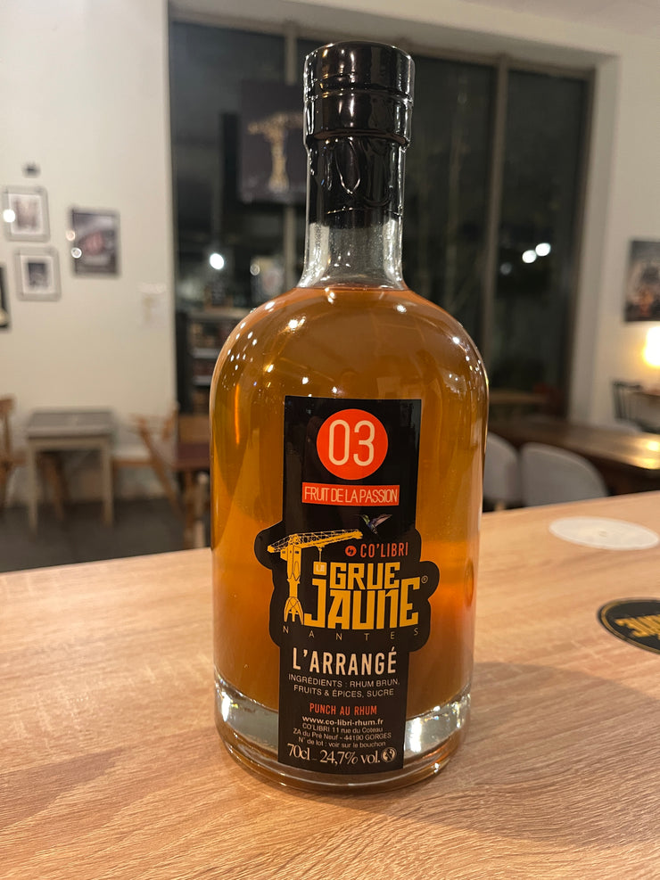 Punch au rhum Passion La Grue Jaune par Co'Libri