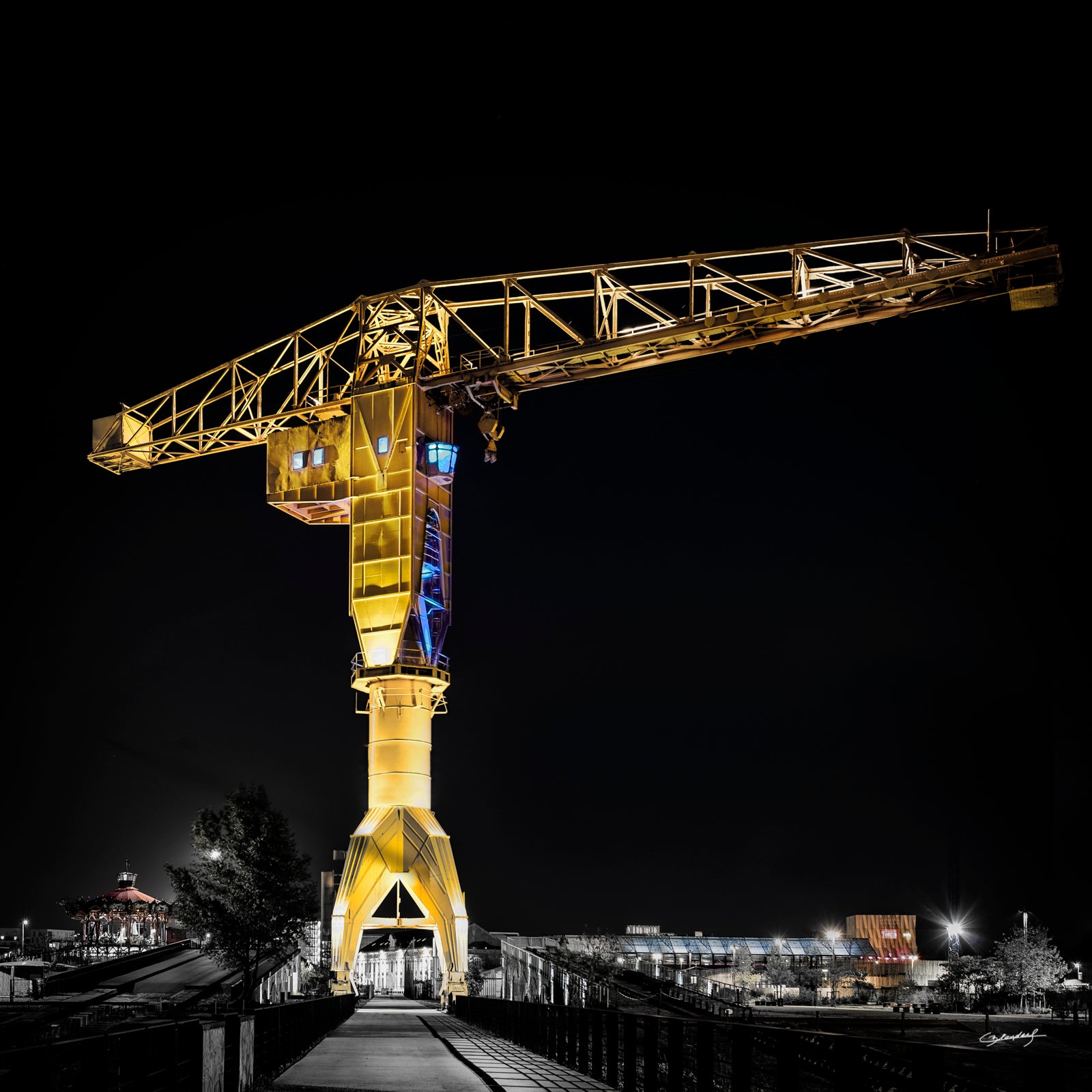 PHOTO OPEN CEDRIC BLONDEEL : Grue Jaune - Nantes