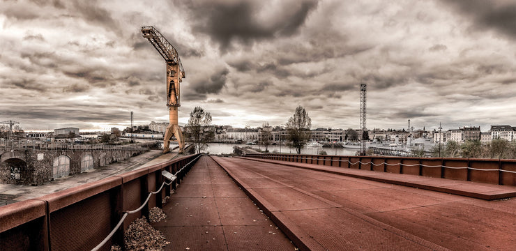 Carte postale DL La Grue Jaune Nantes