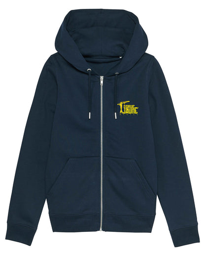 Sweat Zippé à capuche original - La Grue Jaune