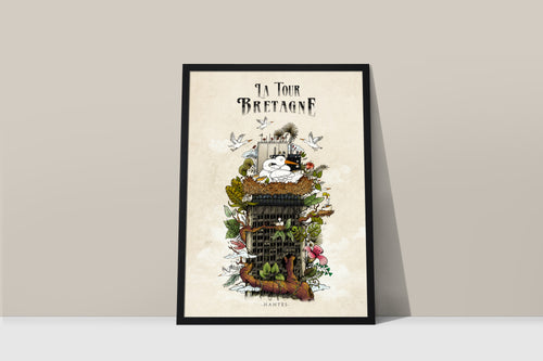 La Tour Bretagne de Nantes, illustration de Geoffrey Berniolle