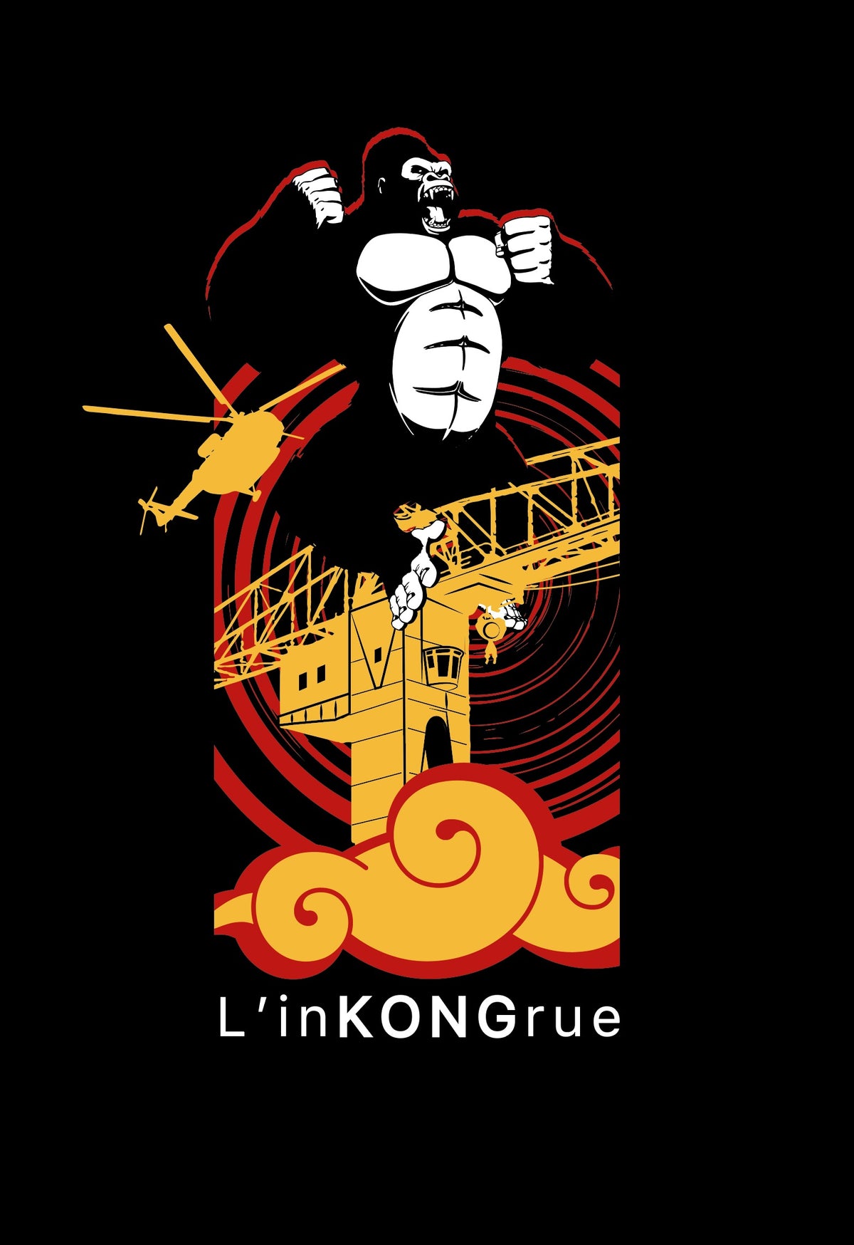 Illustration L'inKonGrue de La Grue Jaune par Christophe Latard