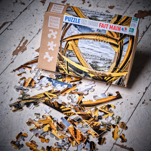 Puzzle en bois La Grue Jaune par Michèle Wilson